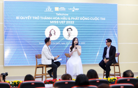 Hoa hậu Hoàn cầu Đỗ Trần Khánh Ngân truyền cảm hứng cho thí sinh Miss UEF