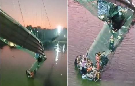 Ít nhất 60 người thiệt mạng do sập cầu treo ở Ấn Độ