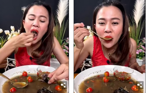 Blogger Thái Lan khiến dư luận dậy sóng vì quay clip ăn súp thịt dơi