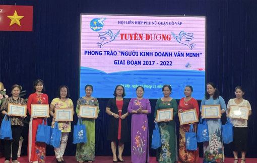 Quận Gò Vấp: Tuyên dương 25 hội viên, thương nhân tiêu biểu trong phong trào người kinh doanh văn minh