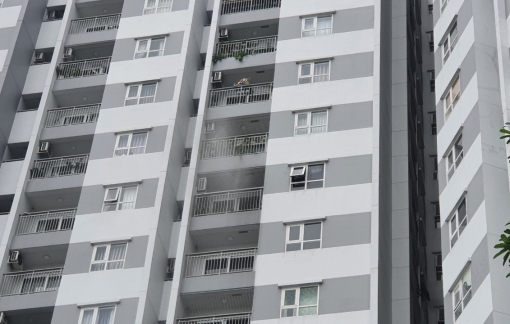 Cháy căn hộ chung cư ở quận Bình Tân