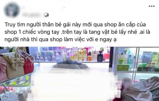 Lấy chiếc vòng cao su trị giá 10.000 đồng, bé gái 5 tuổi bị bêu lên mạng xã hội