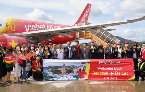 Vietjet khôi phục đường bay thẳng giữa Đà Lạt và Băng Cốc với giá chỉ từ 360.000 đồng