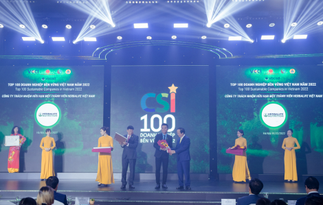 Herbalife Việt Nam được vinh danh Top 100 doanh nghiệp bền vững Việt Nam năm 2022