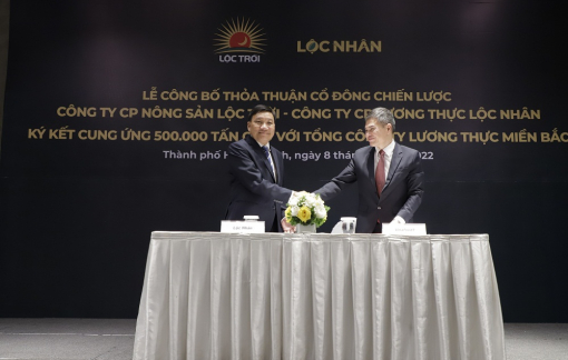 Lộc Trời nhận cung ứng nửa triệu tấn gạo cho Vinafood 1 trong ngày kết nạp thêm thành viên mới