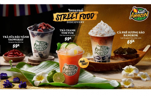 Café Amazon Vietnam ra mắt 3 món mới lấy cảm hứng từ ẩm thực đường phố Thái
