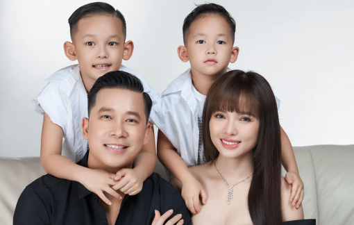 Gia đình ca sĩ Lê Hoàng - Việt Huê: Đàn ông mang tạp dề dễ thương mà!