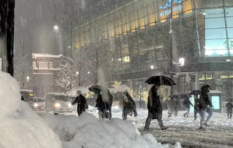 Tuyết rơi dày tại Nhật Bản khiến ít nhất 8 người thiệt mạng