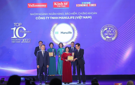 Bảo hiểm sức khỏe của Manulife được vinh danh tại giải thưởng “Tin dùng Việt Nam 2022”