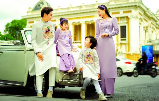 Áo dài nghinh xuân