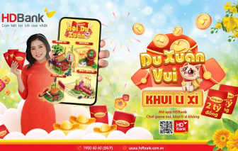 Tết vui “bung nóc” với game Hội Du Xuân trên App HDBank