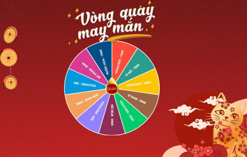 Vòng quay may mắn tại Vua Hàng Hiệu - Nhận ngay lì xì tiền triệu