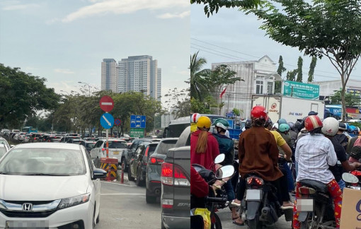 Mùng 2 tết, nhiều nơi kẹt xe, lưu thông chậm