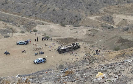 Ít nhất 24 người thiệt mạng trong vụ tai nạn xe buýt ở Peru