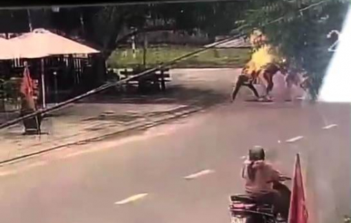 Nghi ghen tuông, 1 người bị biến thành "ngọn đuốc sống" ngay giữa đường