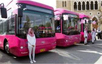 Xe buýt màu hồng chỉ dành cho phụ nữ Pakistan: Chống quấy rối nơi công cộng