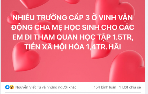 Nghệ An cấm lợi dụng hoạt động giáo dục ngoài nhà trường để thu tiền học sinh