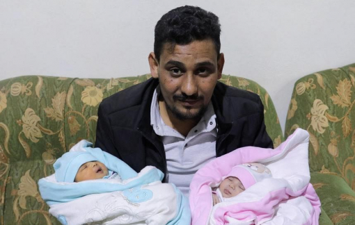 Em bé Syria chào đời trong trận động đất được người thân nhận nuôi