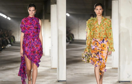 Váy, áo hoa tiếp tục nở rộ trên sàn diễn
