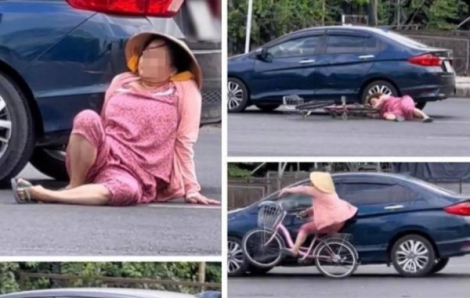 Lý do người phụ nữ phóng xe đạp ngược chiều va chạm với ô tô