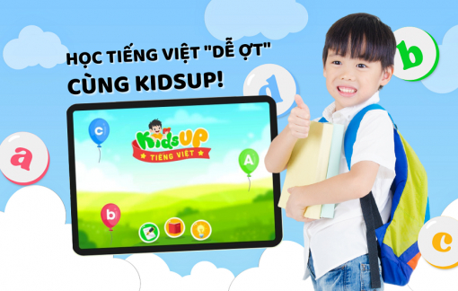 KidsUP Tiếng Việt - ứng dụng học tiếng Việt hàng đầu với phương pháp “Âm vị học” kết hợp cùng công nghệ 4.0