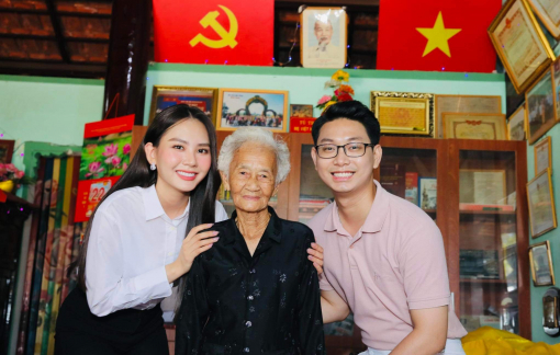Hoa hậu Mai Phương, MC Trọng Hiền chung tay chăm sóc sức khoẻ Mẹ Việt Nam anh hùng