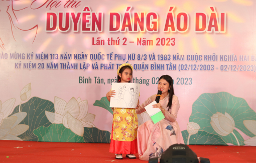 Thí sinh nhí tỏa sáng trong hội thi Duyên dáng áo dài Bình Tân lần 2 - năm 2023