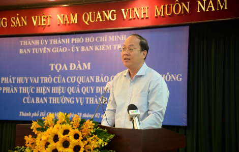 Phó bí thư Nguyễn Hồ Hải đề nghị các đơn vị chủ động cung cấp thông tin cho báo chí