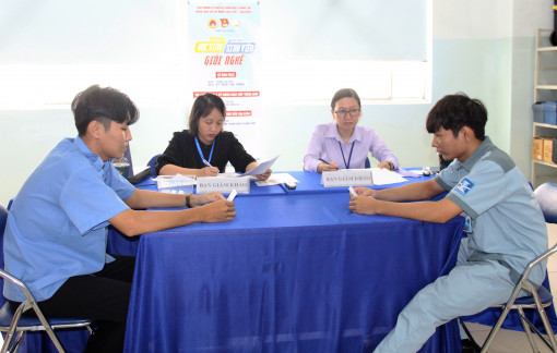 Hơn 600 bạn trẻ tham gia hội thi học sinh, sinh viên giỏi nghề