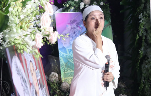 Em ruột NSƯT Vũ Linh khóc ngẹn khi hát đưa tiễn anh trai