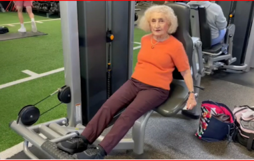 Cụ bà 103 tuổi vẫn tập gym thường xuyên
