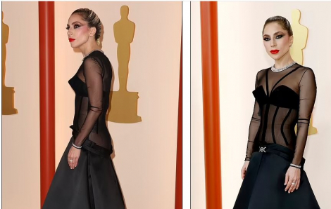 Khoảnh khắc Lady Gaga đỡ nhiếp ảnh gia gây sốt tại Oscar 2023