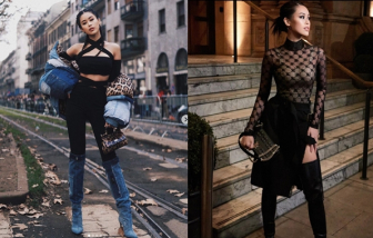 Fashionista Tiên Nguyễn khoe sắc kiêu kỳ trong show của loạt nhà mốt đình đám