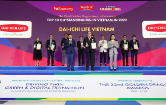 Dai-ichi Life Việt Nam được vinh danh “Doanh nghiệp dẫn đầu về Sản phẩm chăm sóc sức khỏe” tại giải thưởng Rồng Vàng 2023
