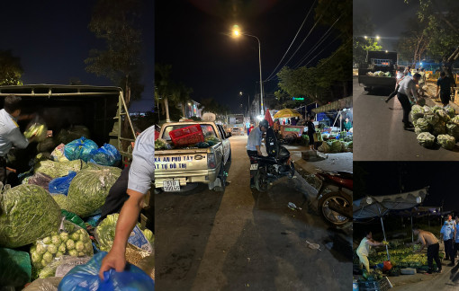 “Lấy lại” vỉa hè quanh chợ Bình Điền
