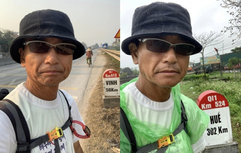Người đàn ông chạy bộ từ Cà Mau đến Hà Nội, giảm 19kg