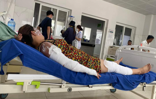 Bình gas mini nổ khiến 7 người nhập viện