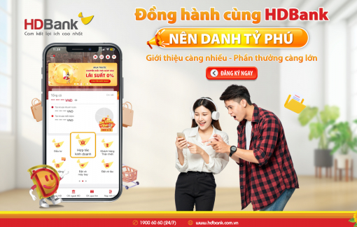 “Đồng hành cùng HDBank, nên danh tỷ phú” 2023 đã trở lại
