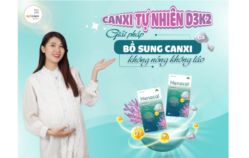 Canxi tự nhiên D3K2: Giải pháp bổ sung canxi không nóng trong, không táo bón