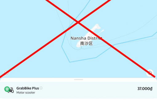 Grab bị phạt 60 triệu đồng vì bản đồ thể hiện không đầy đủ Hoàng Sa, Trường Sa của Việt Nam