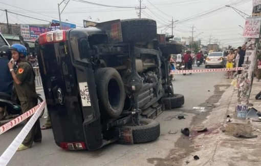 Vụ lao xe làm 1 CSGT và 2 người dân tử vong: Khám xét nhà 2 đối tượng