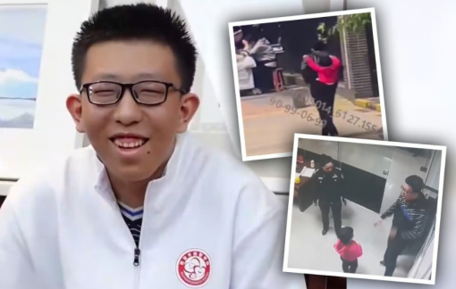 Cậu bé thiểu năng trí tuệ giúp bé gái 3 tuổi bị lạc đến đồn cảnh sát