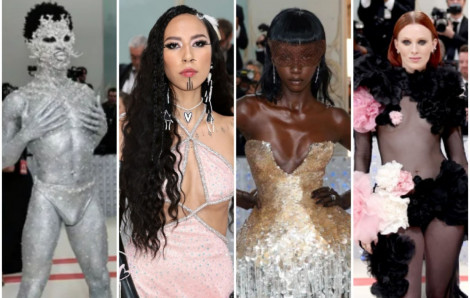 Thảm đỏ Met Gala 2023: Hoa mắt với những bộ cánh khoe da thịt táo bạo