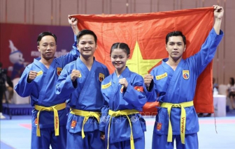Ngày 9/5, Vovinam "mở hàng" huy chương vàng, Nguyễn Thị Oanh vượt khó