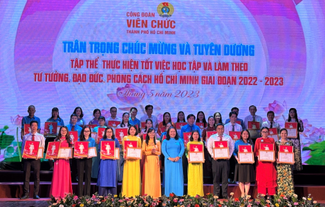 Công đoàn Viên chức TPHCM: Tuyên dương tập thể, cá nhân học và làm theo gương Bác