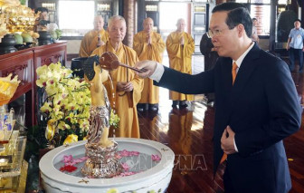 Chủ tịch nước Võ Văn Thưởng chúc mừng Đại lễ Phật đản tại TPHCM