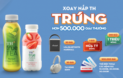 Hơn 500.000 quà tặng - Chương trình “Xoay nắp TH” khuấy đảo dân văn phòng