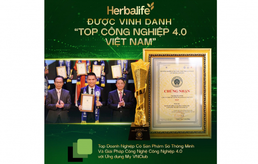 Herbalife Việt Nam được vinh danh “Top Công nghiệp 4.0 Việt Nam” với ứng dụng My VNClub