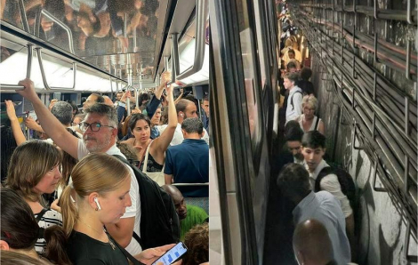 Hàng trăm người mắc kẹt trong sự cố tàu điện ngầm ở Pháp