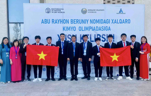 Đoàn Việt Nam xếp thứ nhất tại Olympic Hóa học Quốc tế Abu Reikhan Beruniy